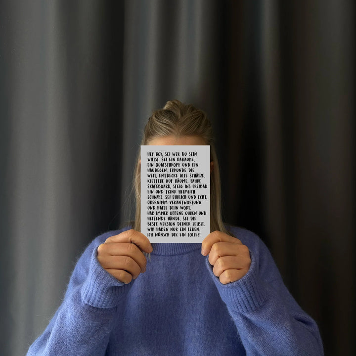 Postkarte / Hey Boy