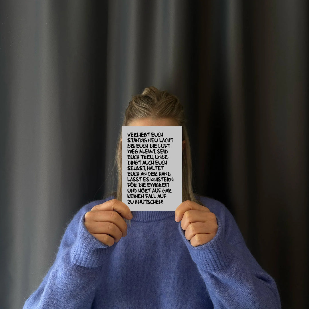 Postkarte / Verliebt euch