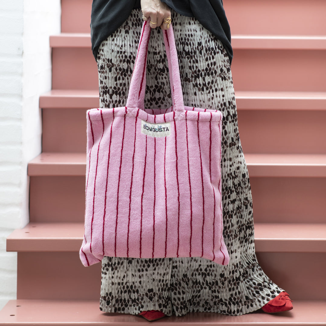 Tasche / Naram Totebag Baby Pink &amp; Ski Patrol red