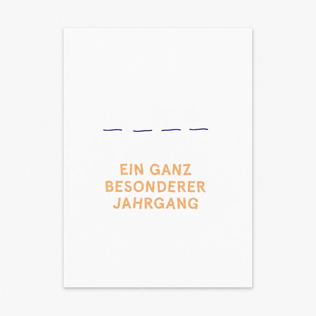 Postkarte / Ein ganz besonderer Jahrgang
