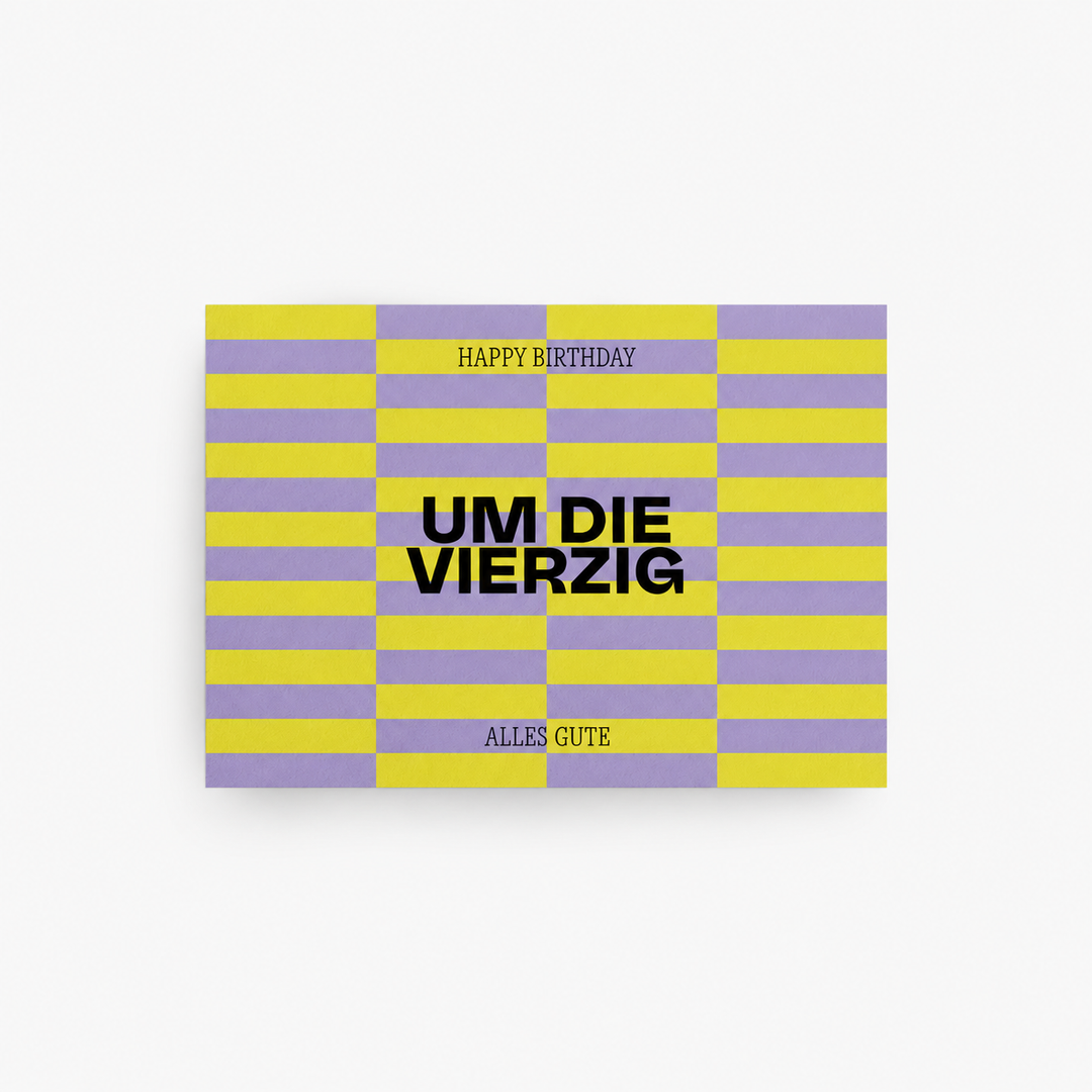 Postkarte / um die vierzig
