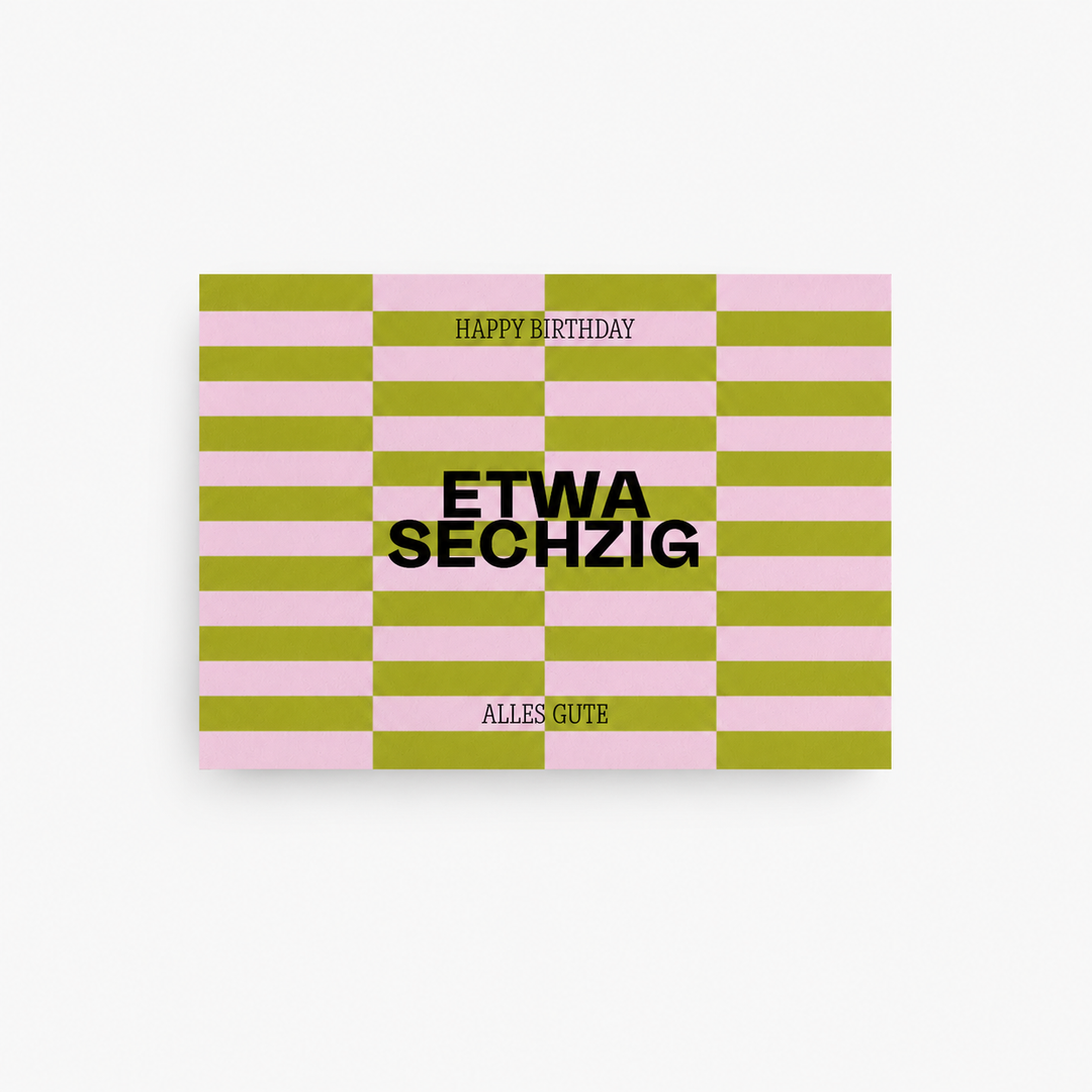 Postkarte / etwa sechzig
