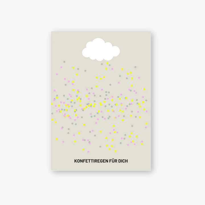 Postkarte / Konfetti
