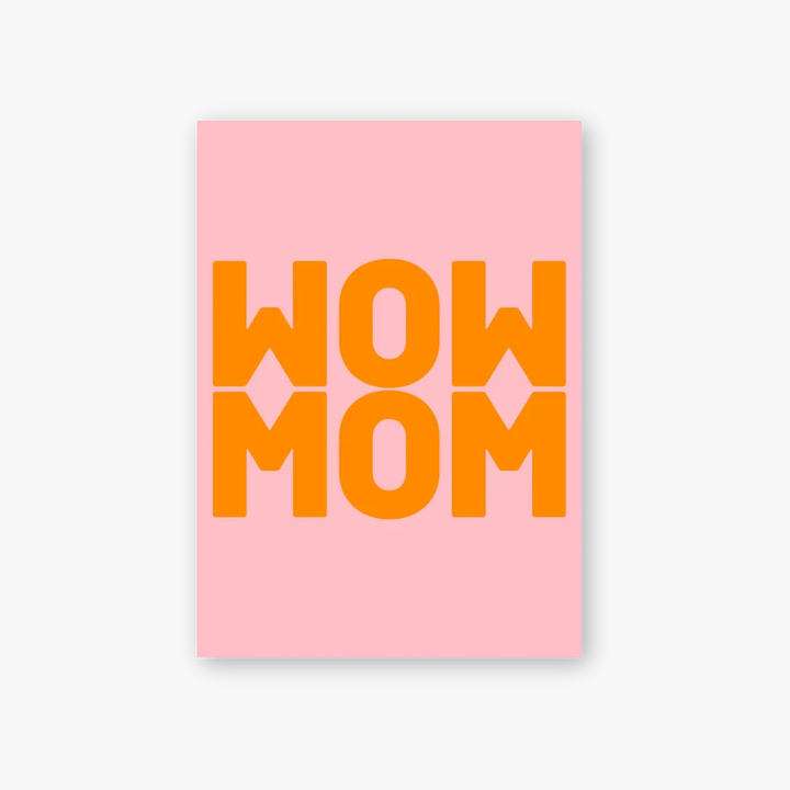 Postkarte / WOW MOM