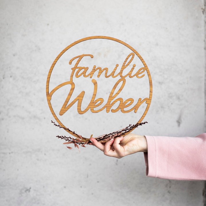 Familienkranz mit Namen