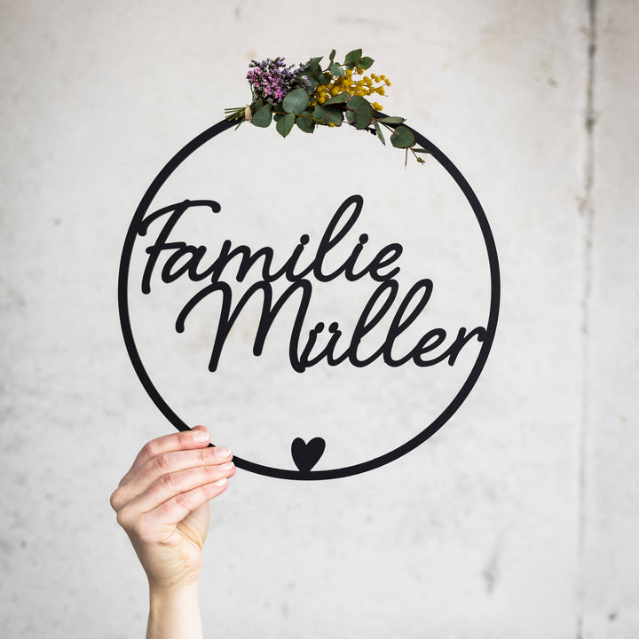 Familienkranz mit Namen