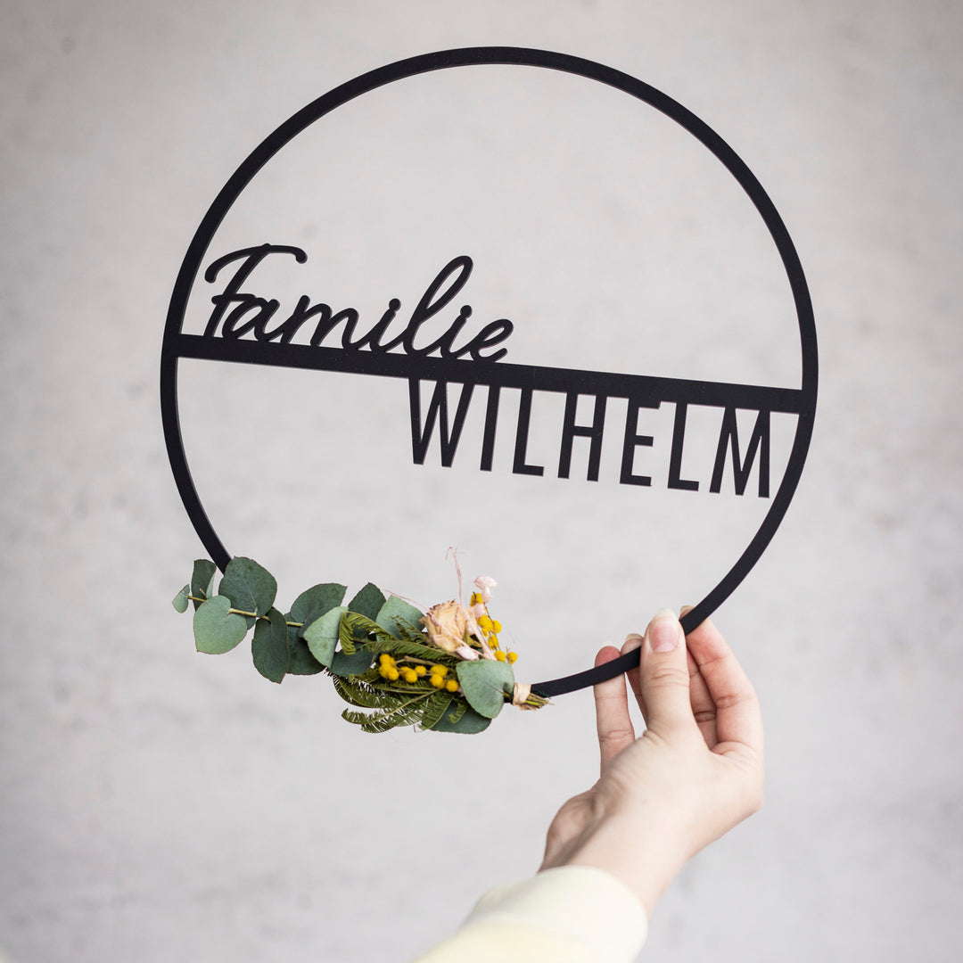 Familienkranz mit Namen