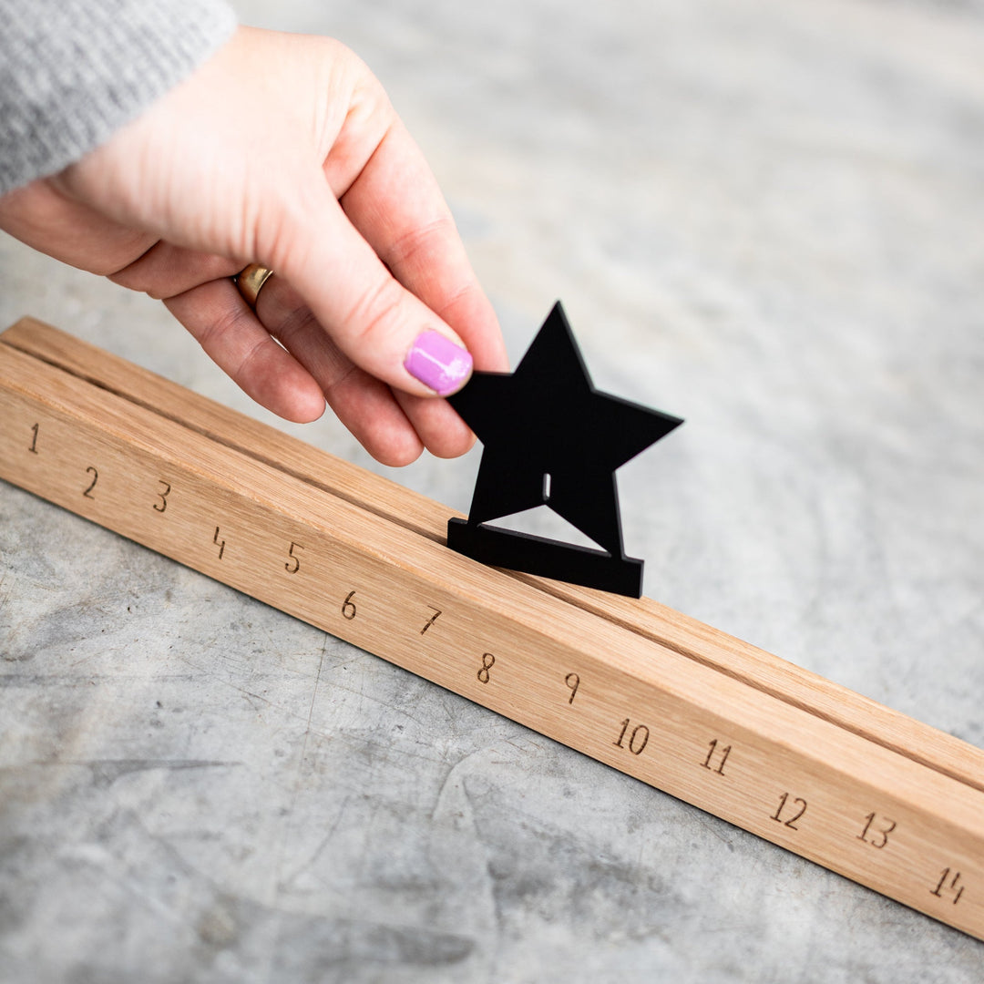 Adventskalender mit Stern