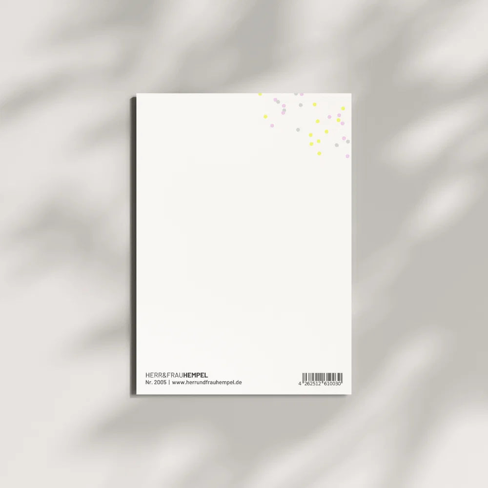 Postkarte / Konfetti