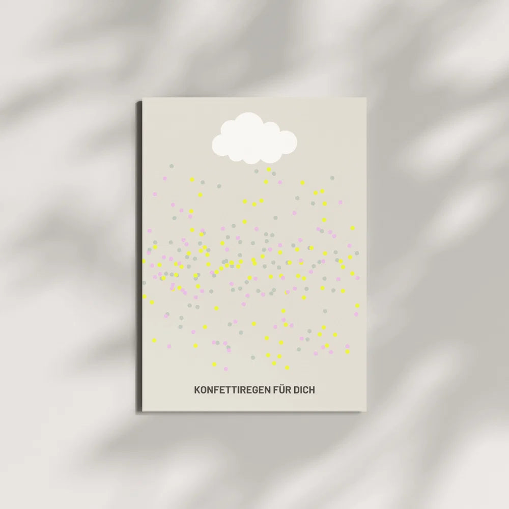 Postkarte / Konfetti