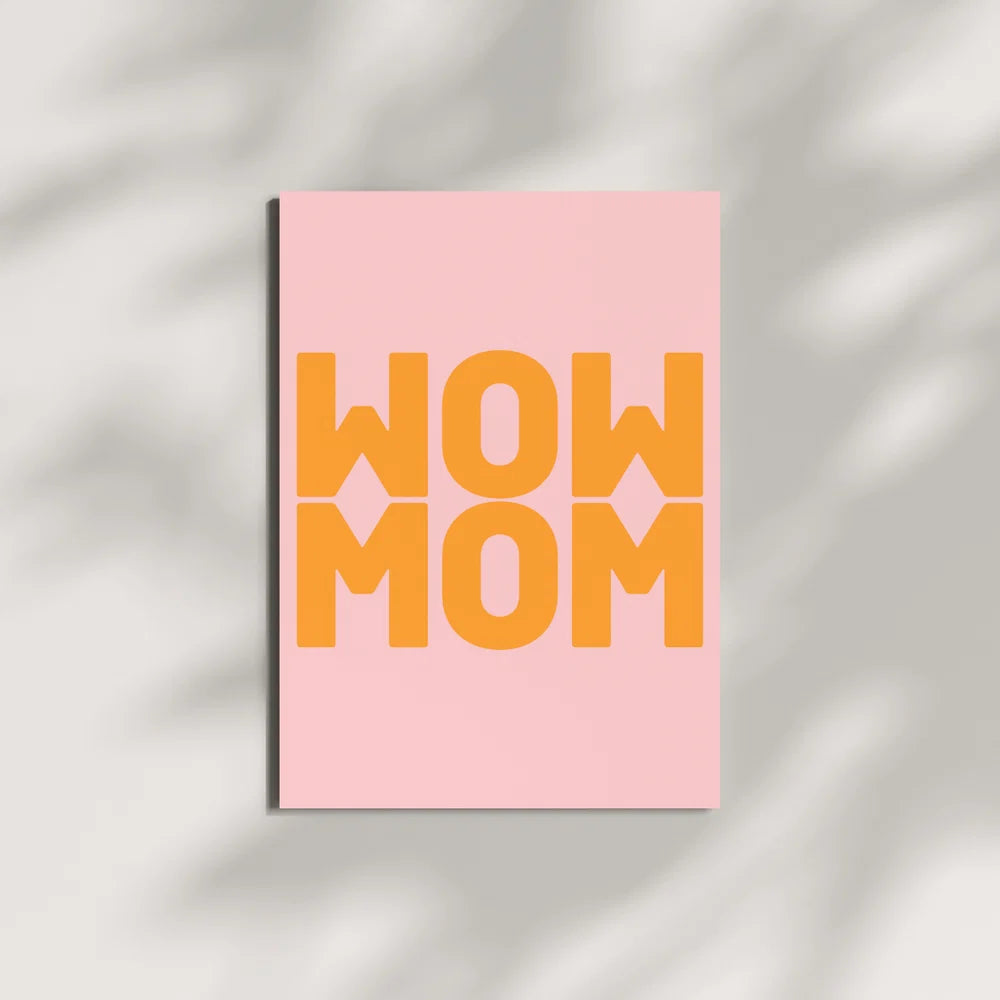 Postkarte / WOW MOM