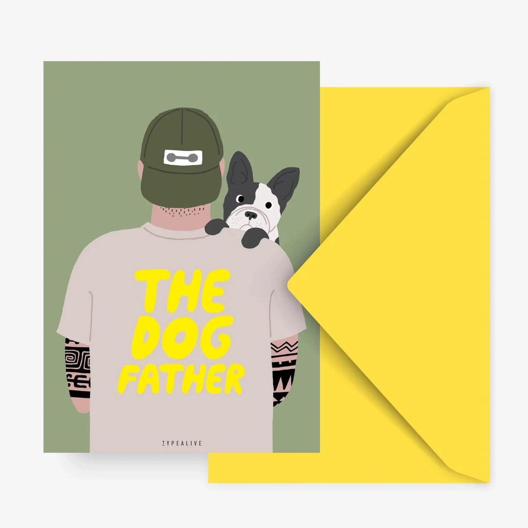 Postkarte / Petisfaction Dogfather