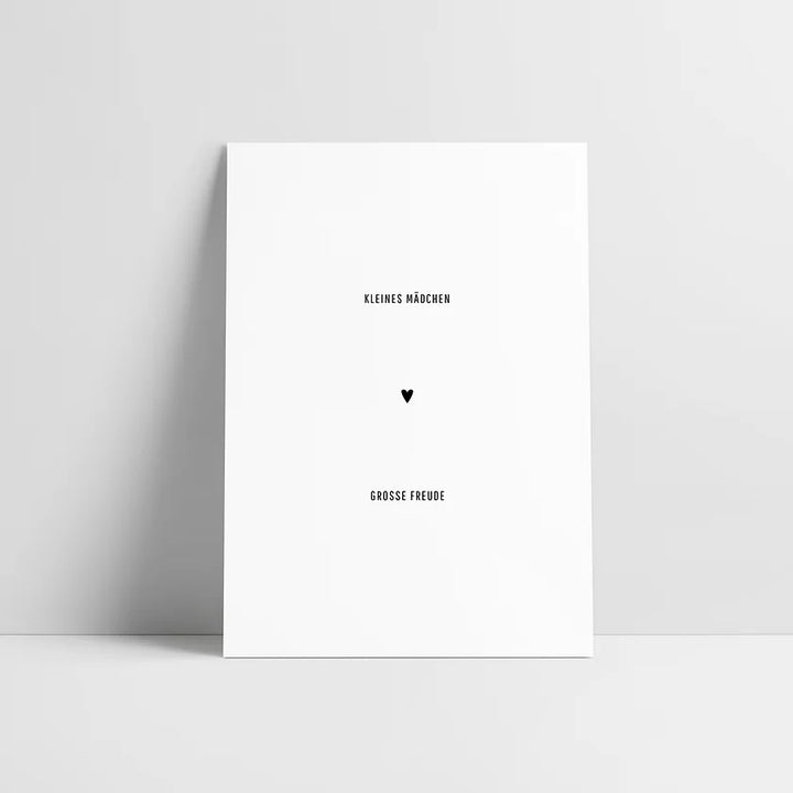 Postkarte / Kleines Mädchen