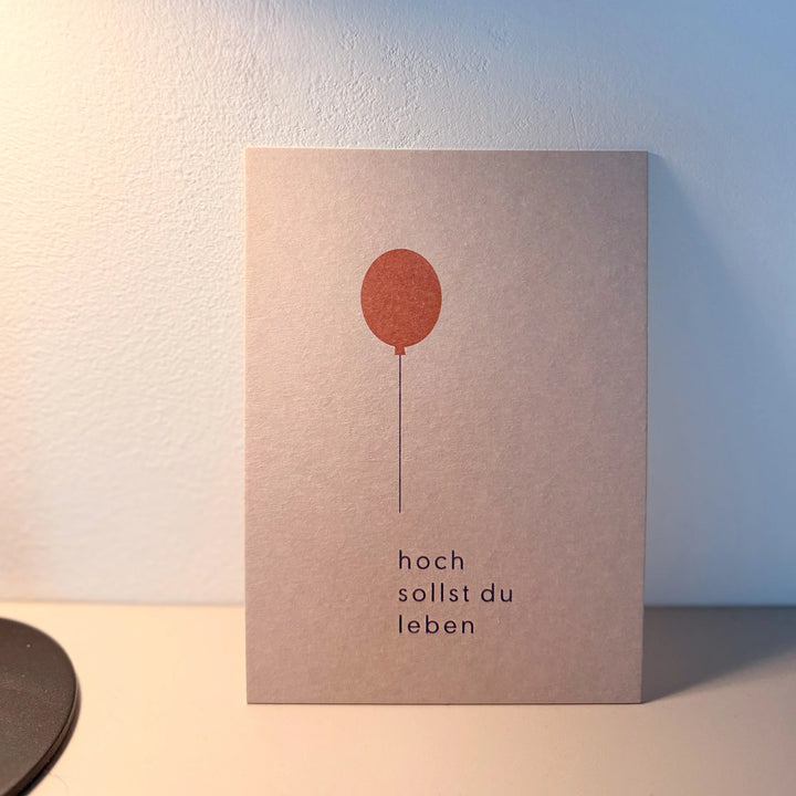 Postkarte / Hoch sollst du leben