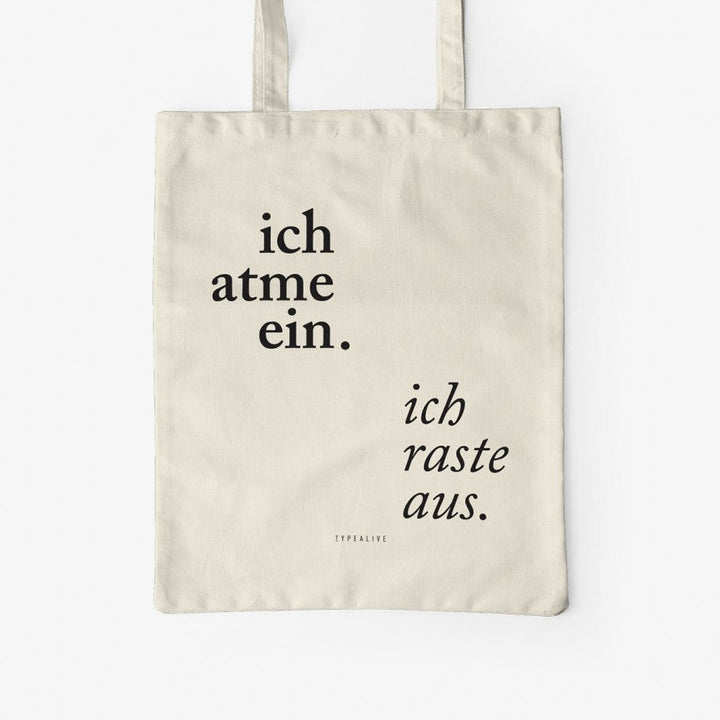 Jutebeutel / Ich atme ein